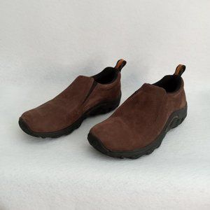 Merrell Big Kid Jungle Moc Brown Leather Slip-on Shoe Size 5